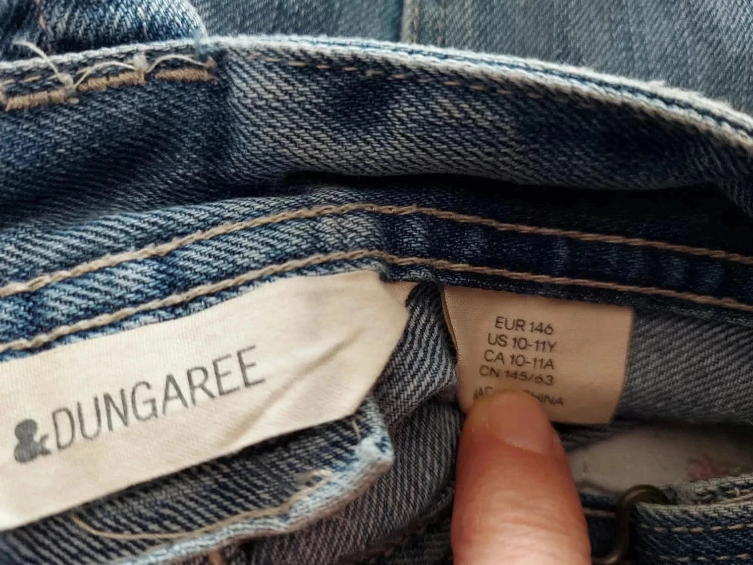 Salopette short jean H&M 10/11anos – photo 5